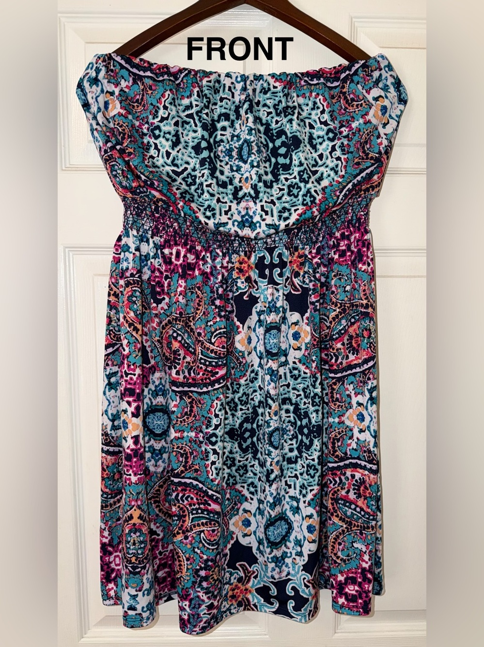 Maurices Strapless Paisley Print Sundress Size 1 / 1X